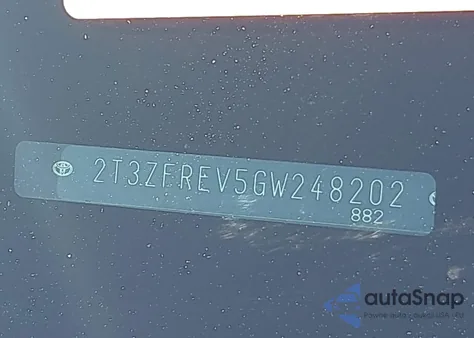 2016 Toyota Rav4 Le from USA, damaged, VIN 2T3ZFREV5GW248202
